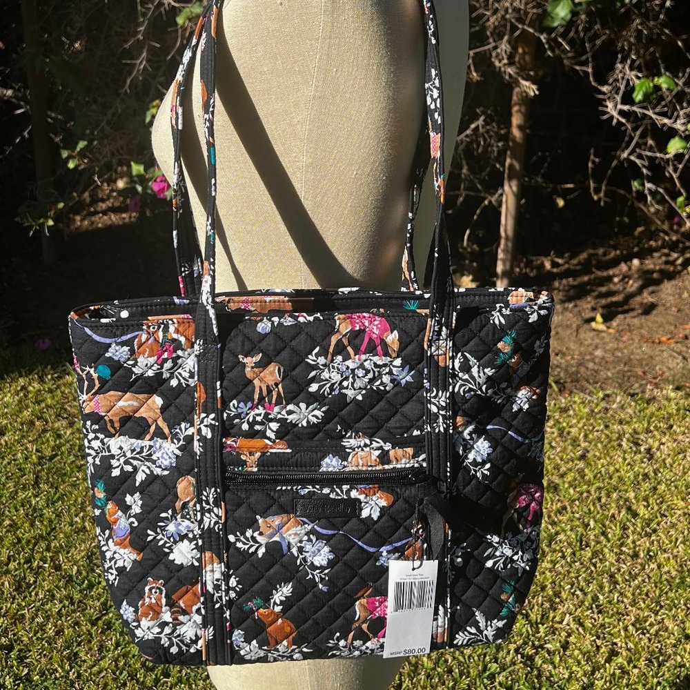 Vera Bradley Merry Mischief Small Vera Tote NWT